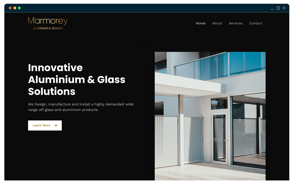 Marmorey Aluminium Website